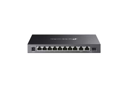 OMADA DS110GMP, 10 Port Gigabit, 8 Port Gigabit PoE+, 123W, 1 Port Combo Gigabit SFP, Yönetilemez, Metal Kasa Masaüstü Sessiz Switch