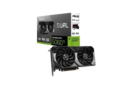 ASUS DUAL-RTX5060TI-O8G, 8Gb, 128Bit, GDDR7, 1xHDMI, 3xDP GAMING Ekran Kartı