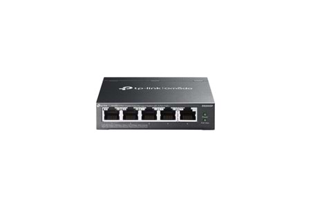 OMADA ES205GP, 5 Port Gigabit, 4 Port Gigabit PoE+, 65W, Yönetilebilir, Metal Kasa Masaüstü/Vesa Switch