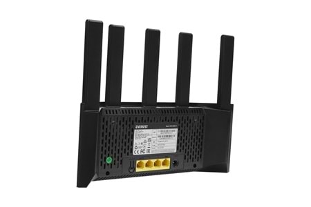 EVEREST EWR-X3000-V1, 3000Mbps, Dualband, WiFi 6, 4Port, 1Port WAN, Masaüstü, WISP, Repeater, Router, Access Point