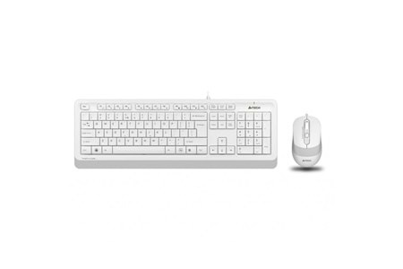 A4 TECH F1010 Beyaz FSTYLER USB Kablolu Türkçe M.Medya Klavye Mouse Set