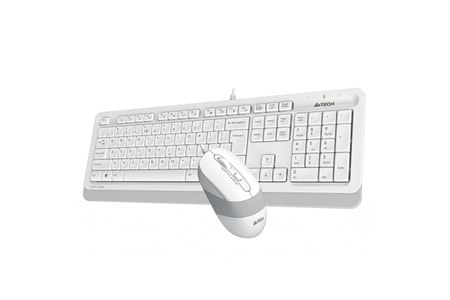 A4 TECH F1010 Beyaz FSTYLER USB Kablolu Türkçe M.Medya Klavye Mouse Set
