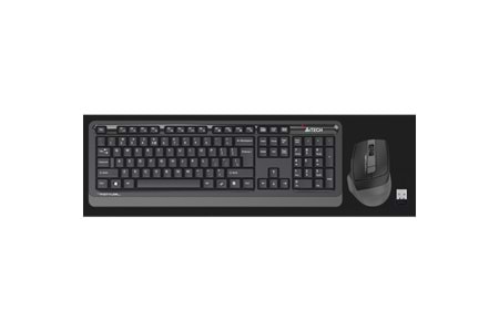 A4 TECH FG1035, Gri, FSTYLER, Türkçe Q, Kablosuz, Klavye Mouse Set