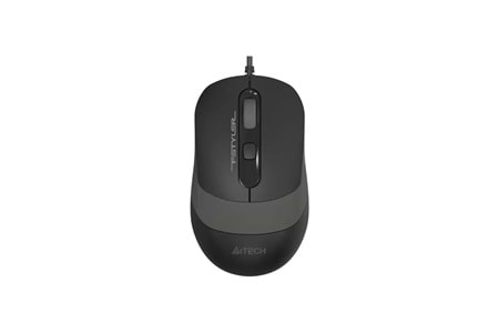 A4 TECH FM10 Siyah-Gri V-Track 1600DPI, Usb Optik Mouse