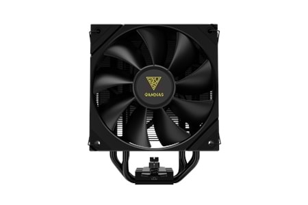 GAMDIAS BOREAS E2-410, Black Edition, 120mm, CPU Kule Tipi Hava Soğutma, Doğrudan Temas Teknolojisine Sahip 4 adet Gelişmiş Bakır Isı Borusu (AMD AM4-AM5 ve INTEL Tüm işlemciler ile uyumlu)
