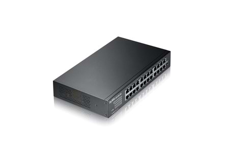 ZyXEL GS1100-24E V3, 24 Port, GigaBit, Yönetilemez, Sessiz, Rackmount Switch