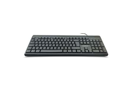 EVEREST KB-741F, USB Kablolu, Türkçe F, 2 metre Bakır Kablolu, Standart Klavye (Siyah)
