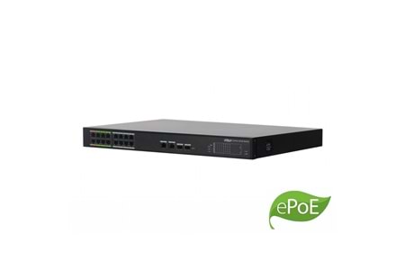 DAHUA LR2218-16ET-240, 16Port, Megabit, PoE 240W, 2Port Gigabit, 2 Port Gigabit SFP, Endüstriyel, Yönetilebilir, Rack Mount Switch