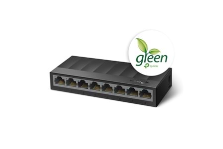 TP-LINK LS1008G, Green Tech, 8 Port GigaBit, Yönetilemez, Masaüstü Switch