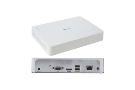 HILOOK NVR-108H-D, 8Kanal, 4Mpix, H265+, 1 HDD Desteği, 1080P Kayıt, 60Mbps Bant Genişliği, NVR
