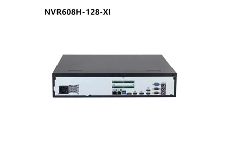 DAHUA NVR608H-128-XI, 128Kanal, 32Mpix, H265+, 8 HDD, 1080P Kayıt, 1024 Mbps Bant Genişliği, 2 Port 2500 Mbps LAN, RAID 0/1/5/6/10 NVR