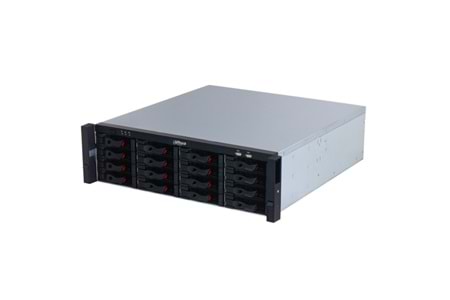 DAHUA NVR616H-128-XI, 128Kanal, 32Mpix, H265+, 16 HDD, 1080P Kayıt, 1024 Mbps Bant Genişliği, 4 Port 2500 Mbps LAN, RAID 0/1/5/6/10 NVR