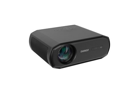 EVEREST PJ06, 350 LED Lümen, 1920X1080, 1xHDMI, 1xUSB, TF Soket, WiFi, 1xLAN, Bluetooth, 30.000 Saat Led Ömrü, 3W Speaker, Android 9.0, FULL HD Projeksiyon Cihazı