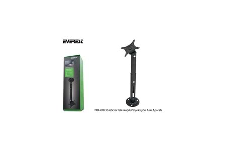 Everest PRJ-288 Teleskopik Projeksiyon ve Monitör Askı Aparatı 13 Kg Taşıma