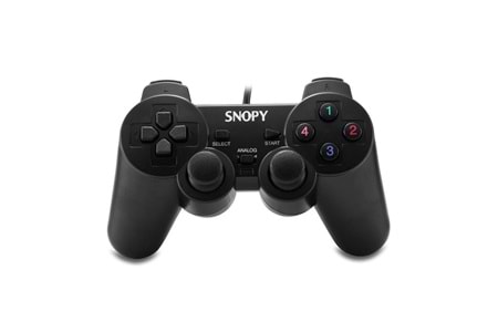 SNOPY SG-401, USB/PC/PS3, 1.8mt Kablolu, Çift Titreşimli, GAMEPAD