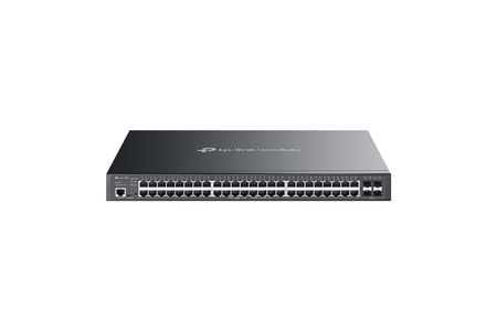 OMADA SG3452P, 52 Port Gigabit, 48 Port Gigabit PoE+, 384W, 4 Port SFP L2+ Yönetilebilir, Rackmount Metal Kasa Switch