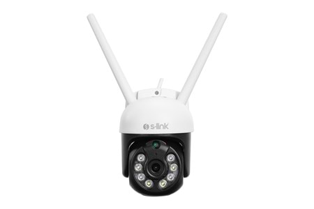 S-LINK SL-PTZ01, Akıllı Güvenlik Kamerası, WiFi, 3Mpix, 3,6mm Lens, 25m. Gece Görüşü, Hareket algılama, İki Yönlü Ses, Micro SD Kartlı, TUYA Yazılım