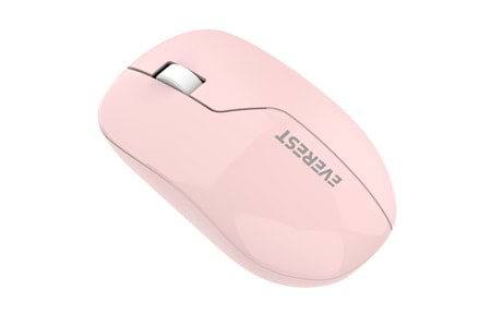EVEREST SMW-973, Pembe, USB Nano 2,4G Kablosuz, 1200dpi, Optik, 4 Tuşlu, Mouse