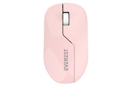 EVEREST SMW-973, Pembe, USB Nano 2,4G Kablosuz, 1200dpi, Optik, 4 Tuşlu, Mouse