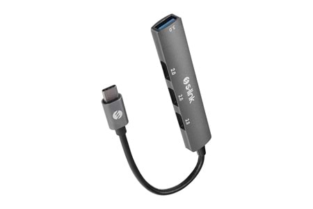 S-LINK SW-U324, Type-C to 3xUSB 2.0, 1xUSB3.0, Metal, USB HUB