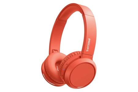 PHILIPS TAH4205RD/00, KIRMIZI, Bluetooth 5.0, Kablosuz, Bas Arttırma Düğmesi, Yastıklı Kafa Bandı, 29saat Oynatma Süresi, 10mt Algılama Mesafesi, Microfonlu Kulaklık