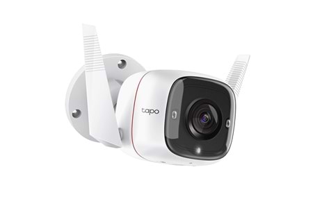 TP-LINK Tapo TC65 (C310), 3,0Mpix, İç ve Dış Mekan, IP66, WiFi, 30Mt. Gece Görüşü, İki Yönlü Ses Güvenlik Kamerası