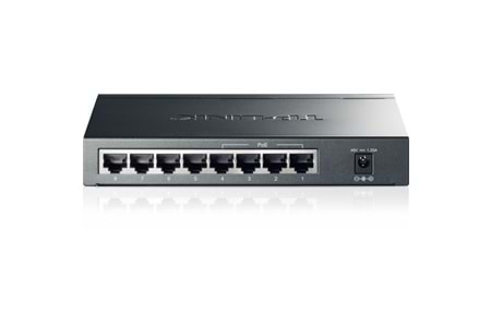 TP-LINK TL-SG1008P, 8 Port, GigaBit, 4 Port PoE, 55W, Yönetilemez, Metal Kasa, Masaüstü Switch