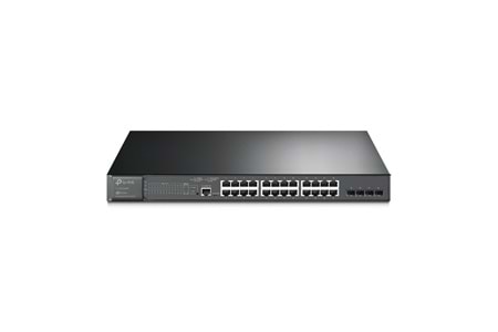 OMADA SG3428MP, 28 Port GigaBit, 24 Port PoE+, 384W, 4Port GigaBit SFP, L2+ Yönetilebilir, Rackmount Metal Kasa Switch