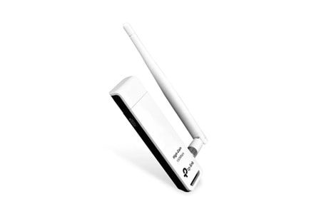 TP-LINK TL-WN722N, 150Mbp, 2.4Ghz, 4dBi Anten, USB2.0, WIRELESS ETHERNET