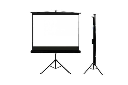Codegen TX-18 TRIPOD PROJEKSİYON PERDESİ 180X180 (Arkası Siyah Fonlu - Taşınabilir Ayaklı Model)