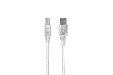 OEM USB250, Şeffaf, USB Yazıcı Kablosu, 5 Metre
