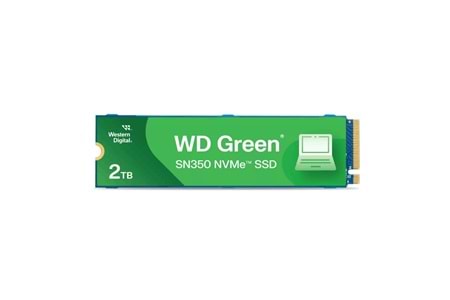 WD Green SN350, WDS200T3G0C, 2TB, 3200/3000, Gen4, NVMe PCIe M.2 2280, SSD