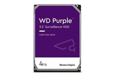WD PURPLE, WD43PURZ, 3.5", 4TB, 256Mb, 5400 Rpm, 7/24 Güvenlik, HDD (Türkiye Distribütörü Garantili)