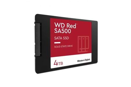 WD Red SA500, WDS400T2R0A, 4TB, 560/530, SERVER ve NAS için Enterprise, 2,5" SATA, SSD
