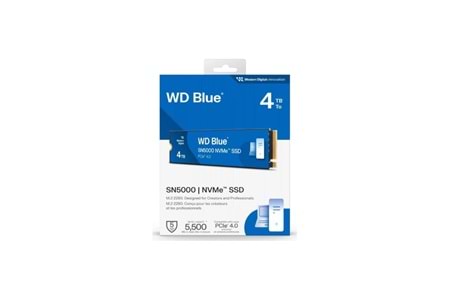 WD Blue SN5000, WDS400T4B0E, 4TB, 5500/5000, Gen4, NVMe PCIe M.2 2280, SSD