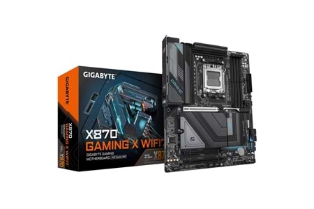 GIGABYTE X870 GAMING X WIFI7 G10, 4xDDR5, 3xM.2, DP, HDMI, Type-C, Wi-Fi 7E, Bluetooth 5.4, AM5 Soket GAMING Anakart