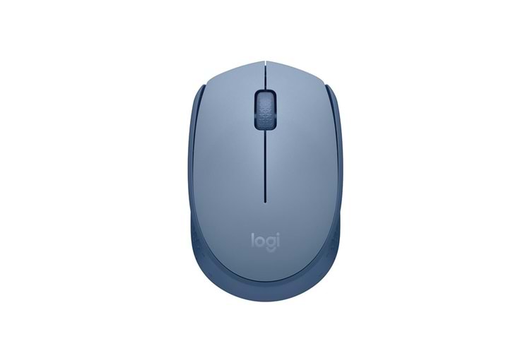 LOGITECH 910-006866, M171 BlueGrey, USB Nano 2,4G Kablosuz, 1000dpi, Optik, 3 Tuşlu, 12ay Pil Ömrü, Mouse