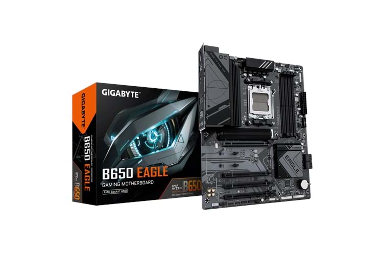 GIGABYTE B650 EAGLE, Rev.1.0, 4xDDR5, 3xM.2, DP, HDMI, Type-C, AM5 Soket GAMING Anakart