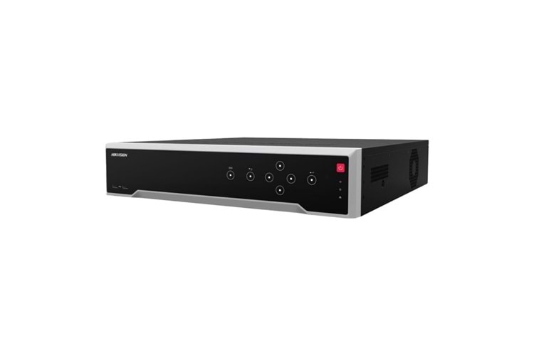 HIKVISION DS-8664NXI-I8/S, 64Kanal, 12Mpix, H265+, 8 HDD Desteği, 2160P Kayıt, 320Mbps Bant Genişliği, Metal Kasa, 2 Port GigaBit Lan, RAID 0,1,5,6,10, NVR