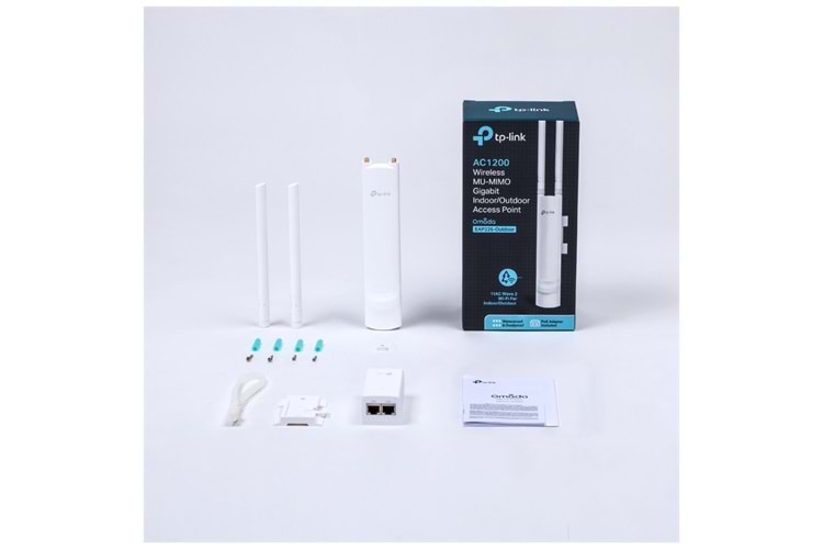 OMADA EAP225 Outdoor, 1Port Gigabit PoE, 1200Mbps, Dual Band, Aktif Poe, Indoor/Outdoor Access Point