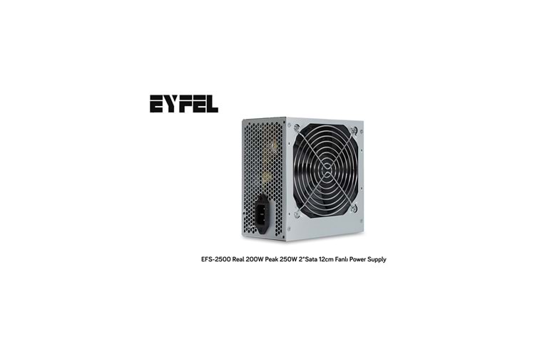 EYFEL EFS-2500, 250W Peak, 12cm Fan, ATX, Power Supply (PSU)