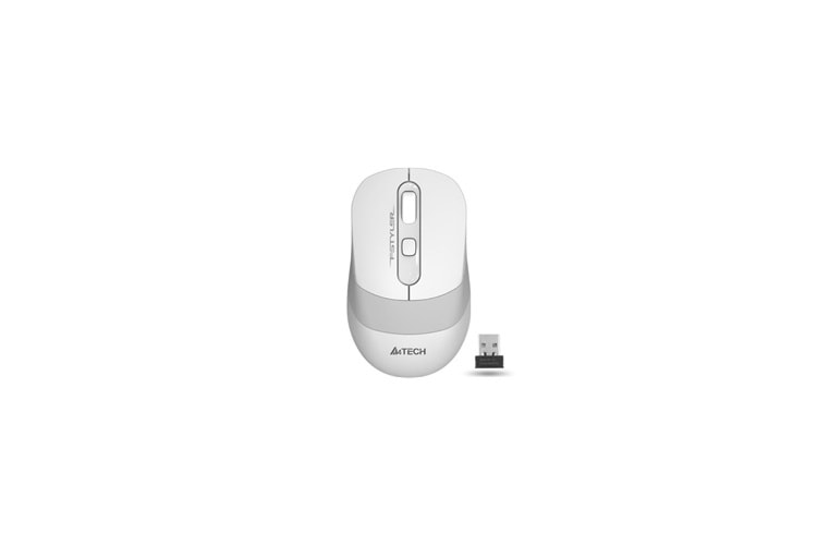 A4 TECH FG10 (White) FSTYLER 2,4Ghz Kablosuz Optik Mouse, 10-15Metre, 4 Buton, Nano Alıcı