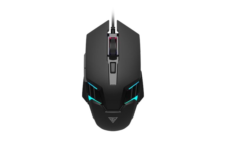 GAMDIAS AURA GS4, Çok Renkli Aydınlatma, USB Kablolu, 6 Tuşlu, Gaming Mouse, 3600DPI, Siyah