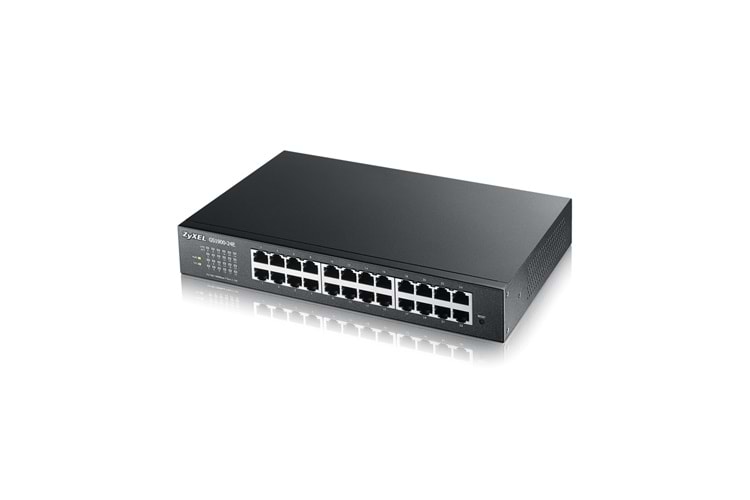 ZyXEL GS1900-24E, 24 Port, GigaBit, Yönetilebilir, Sessiz, Masaüstü Switch