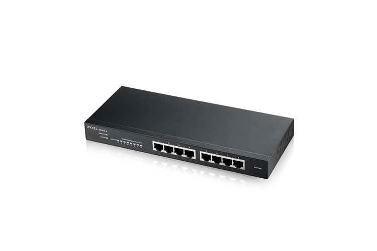 ZyXEL GS1915-8, 8 Port, GigaBit, Yönetilebilir, Masaüstü Akıllı Switch
