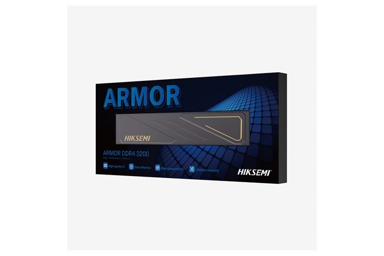 HIKSEMI ARMOR Purple, HSC416U32Z2, 16GB, DDR4, 3200Mhz, CL22, XMP 2.0, Soğutuculu, Desktop, Gaming RAM