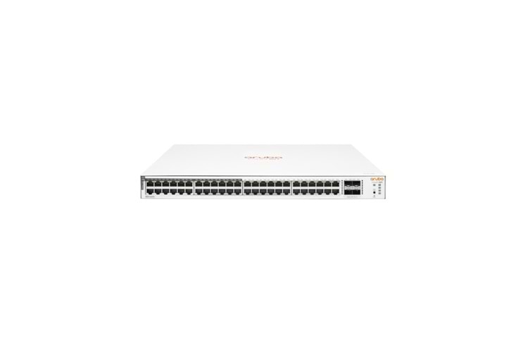 HP Aruba Instant On, JL815A, 1830-48G, 48Port, GigaBit, 24 Port PoE 370W, 4 Port Gigabit SFP, Yönetilebilir, Rack Mount Switch