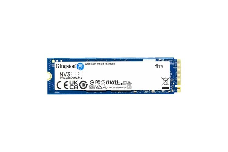 KINGSTON SNV3S/1000G, NV3, 1TB, 6000/4000, Gen4, NVME PCIe M.2 2280, SSD