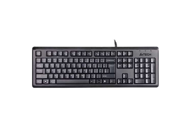 A4 TECH KR-92, Siyah, USB Kablolu, Türkçe Q, Multimedya, Klavye