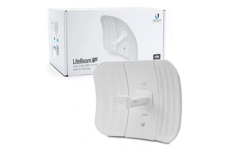 UBIQUITI LBE-M5-23, LiteBeam, 5Ghz, 100Mbps, 23dBi Anten, 5Km Menzil CPE